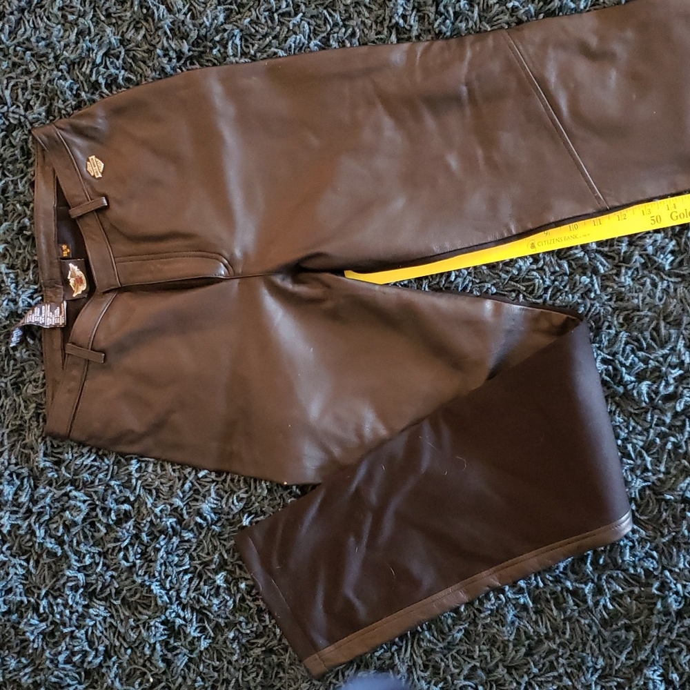 Harley Davidson leather front pants